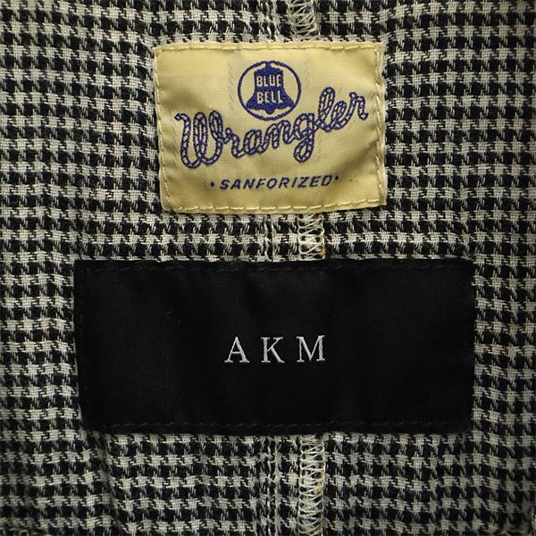 ラングラー エイケイエム コラボ チェック柄 半袖 ウエスタンシャツ L Wrangler AKM メンズ