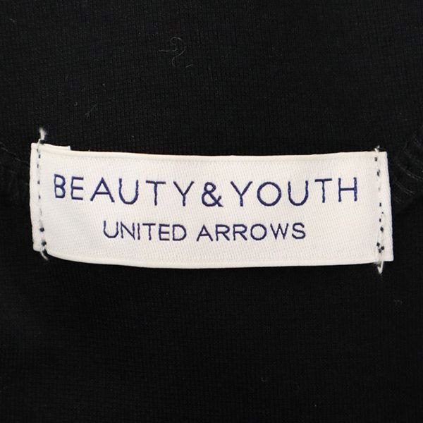 ビューティアンドユースユナイテッドアローズ 半袖 ロングワンピース ブラック BEAUTY&YOUTH UNITED ARROWS レディース