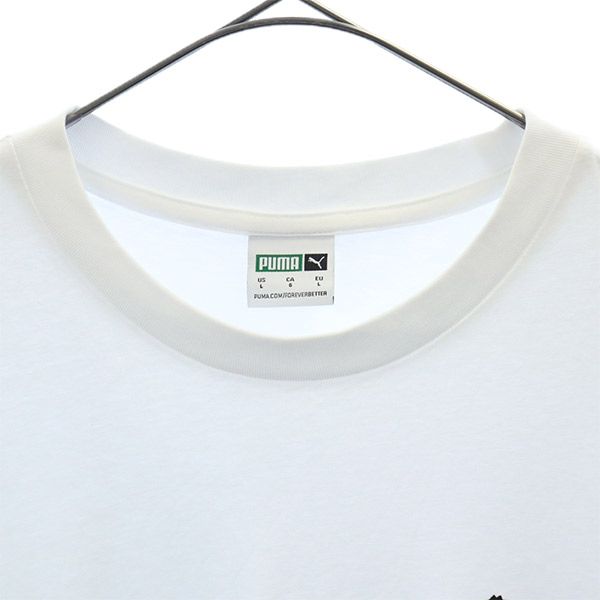 プーマ プリント 半袖 Tシャツ L ホワイト PUMA メンズ