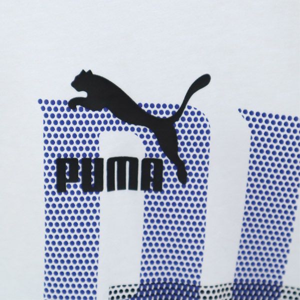プーマ プリント 半袖 Tシャツ L ホワイト PUMA メンズ