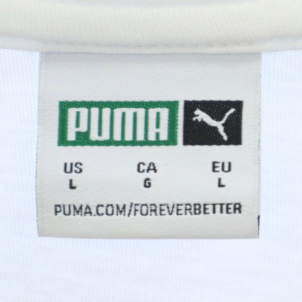 プーマ プリント 半袖 Tシャツ L ホワイト PUMA メンズ