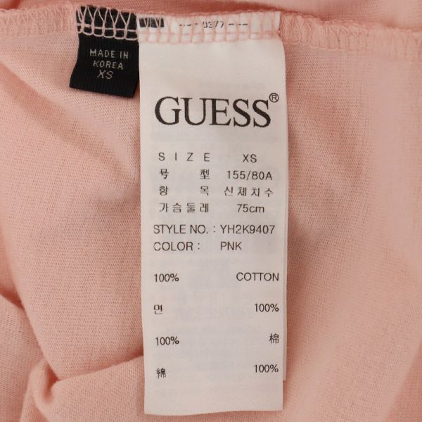ゲス 半袖 Tシャツ XS ピンク Guess レディース