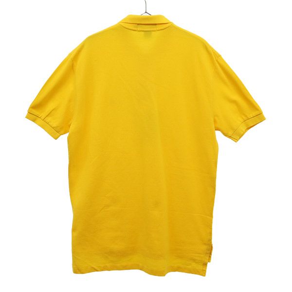 未使用 Polo by Ralph Lauren ポロバイラルフローレン 半袖 ポロシャツ M イエロー 鹿の子 メンズ