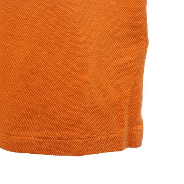 未使用 POLO RALPH LAUREN ポロラルフローレン グラデーション 半袖 ポロシャツ M ホワイト×オレンジ メンズ