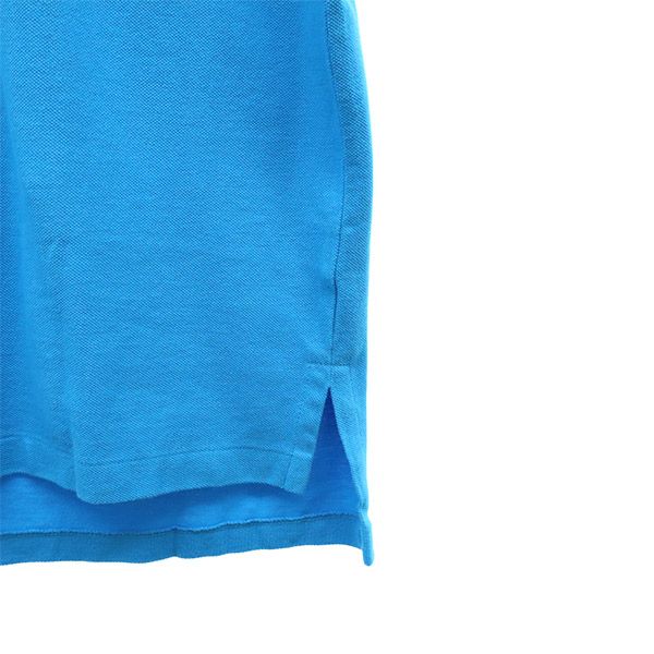 未使用 Polo by Ralph Lauren ポロバイラルフローレン 半袖 ポロシャツ M ブルー 鹿の子 メンズ