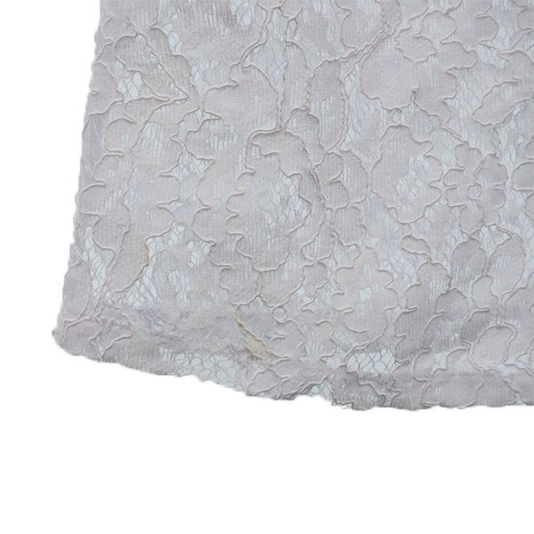 NARACAMICIE ナラカミーチェ 未使用 レース 長袖 レース ブラウス 0 ホワイト系 カットソー フリル レディース