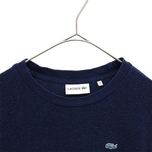 ラコステ 半袖 Tシャツ 2 ネイビー LACOSTE 鹿の子 メンズ