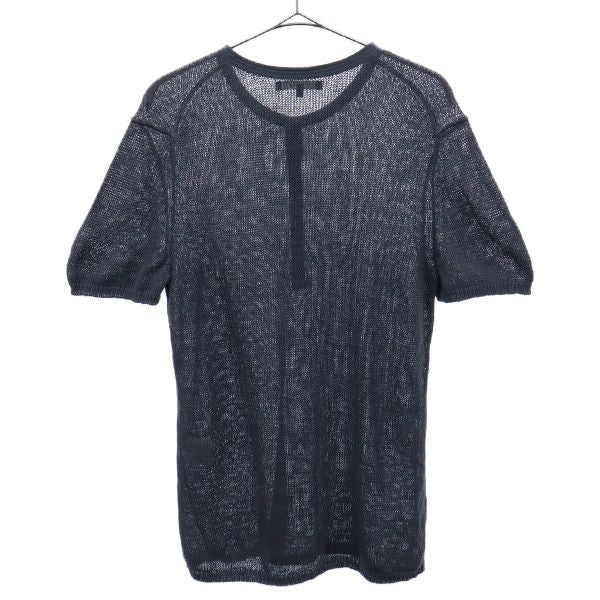 セオリー リネン 半袖 セーター 38 グレー theory ニット レディース