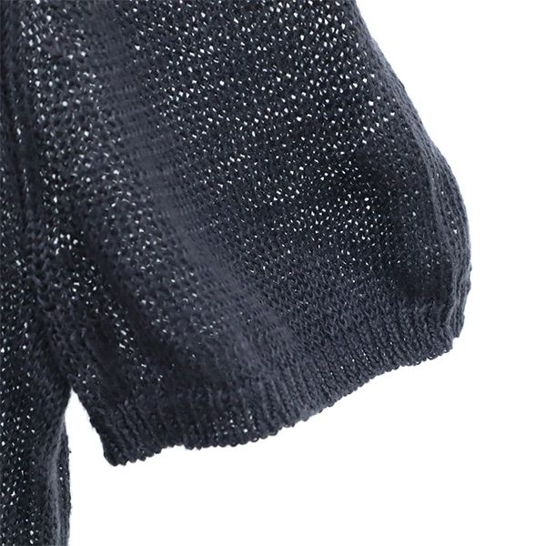 セオリー リネン 半袖 セーター 38 グレー theory ニット レディース