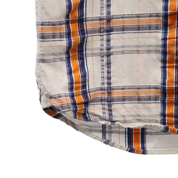 ヘリーハンセン チェック 半袖 シャツ XL ホワイト系 HELLY HANSEN メンズ