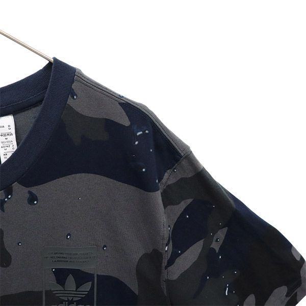 アディダス トレフォイルロゴ 総柄 半袖 Tシャツ O ネイビー系 adidas メンズ