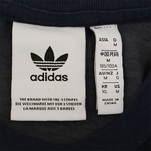 アディダス トレフォイルロゴ 総柄 半袖 Tシャツ O ネイビー系 adidas メンズ