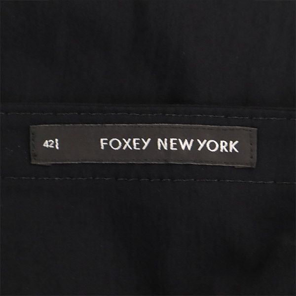 FOXEY NEW YORK フォクシー ニューヨーク ノースリーブ ワンピース 42 ブラック レディース