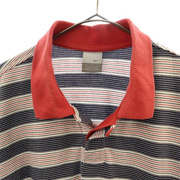 ナイキ ボーダー 半袖 ポロシャツ XL NIKE メンズ