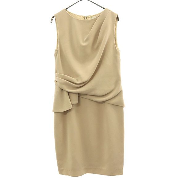 グレースコンチネンタル ノースリーブ ワンピース 33 ベージュ GRACE CONTINENTAL レディース