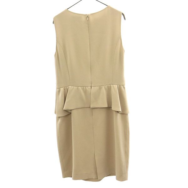 グレースコンチネンタル ノースリーブ ワンピース 33 ベージュ GRACE CONTINENTAL レディース