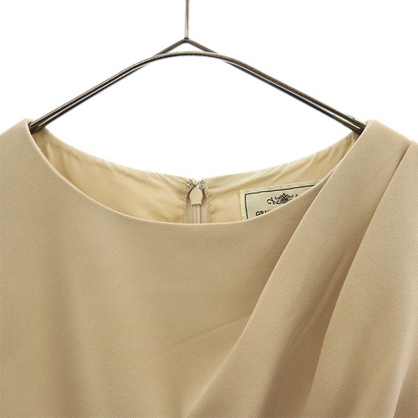 グレースコンチネンタル ノースリーブ ワンピース 33 ベージュ GRACE CONTINENTAL レディース