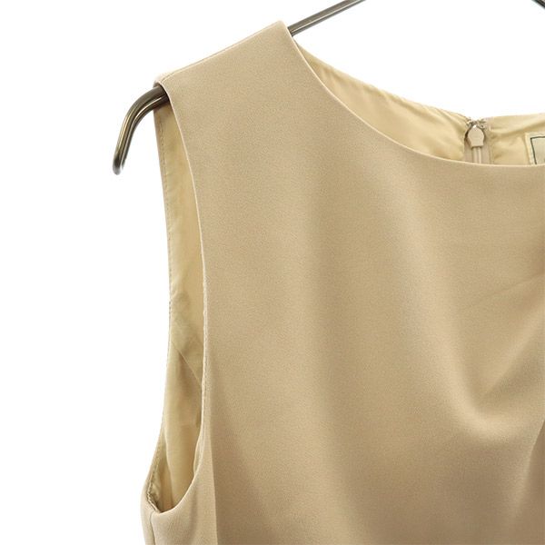 グレースコンチネンタル ノースリーブ ワンピース 33 ベージュ GRACE CONTINENTAL レディース