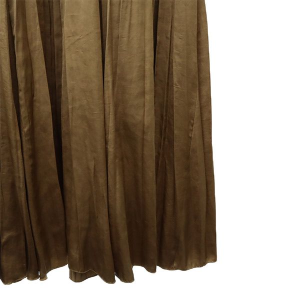 未使用 スピックアンドスパン 日本製 ノースリーブ ロングワンピース F ベージュ Spick and Span レディース