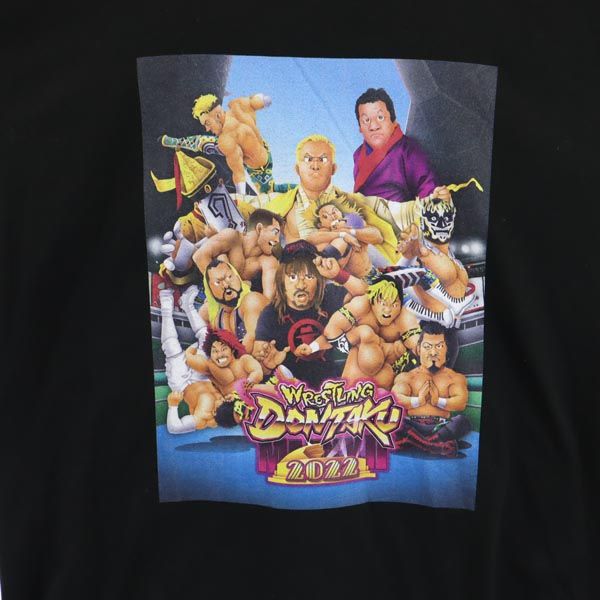 新日本プロレスリング レスリングどんたく 2022大会記念 半袖 Tシャツ XL ブラック系 New Japan Pro-Wrestling メンズ