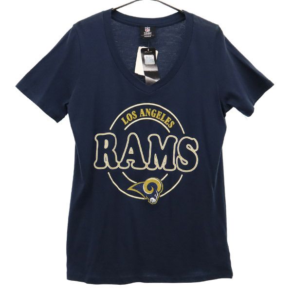 未使用 エヌエフエル プリント 半袖 Tシャツ M ネイビー NFL アメフト レディース
