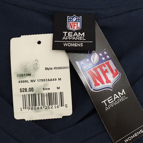 未使用 エヌエフエル プリント 半袖 Tシャツ M ネイビー NFL アメフト レディース