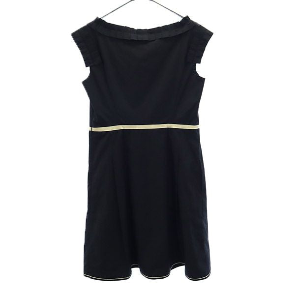 未使用 TOCCA トッカ 日本製 フリル ノースリーブ ワンピース 4 ブラック レディース