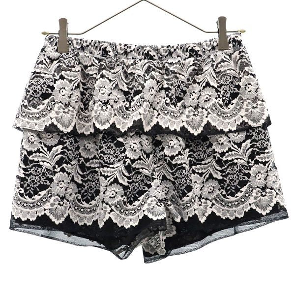 未使用 ANNA SUI アナスイ USA製 レース ショートパンツ 4 ブラック レディース