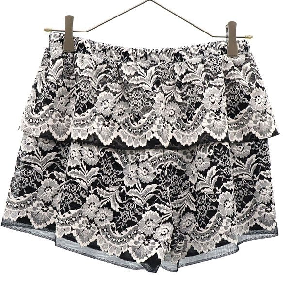 未使用 ANNA SUI アナスイ USA製 レース ショートパンツ 4 ブラック レディース