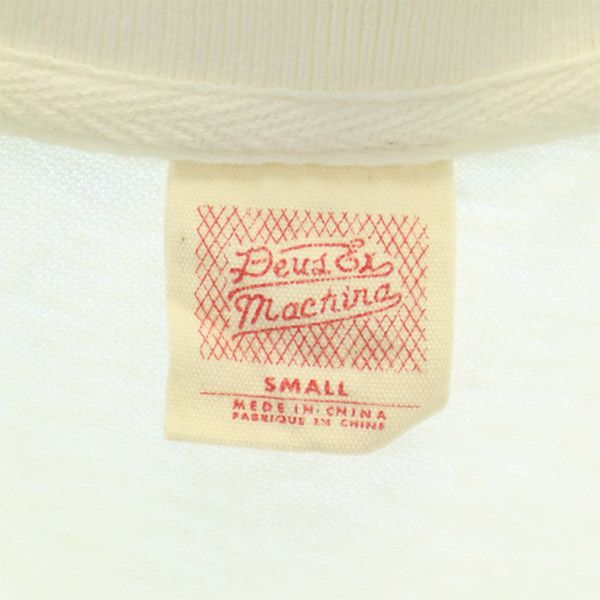 デウスエクスマキナ 半袖 ポロシャツ SMALL ホワイト Deus Ex Machina 鹿の子地 メンズ