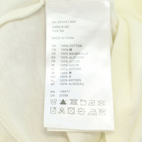 デウスエクスマキナ 半袖 ポロシャツ SMALL ホワイト Deus Ex Machina 鹿の子地 メンズ