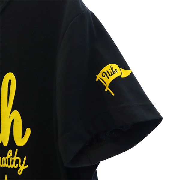 ナイキ ワッペン 半袖 Tシャツ L ブラック NIKE レディース