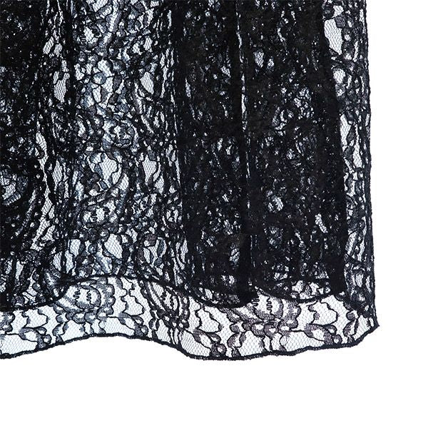 未使用 SNIDEL スナイデル ティアードレース ドッキング ショートパンツ F ブラック SWFP192114 レディース