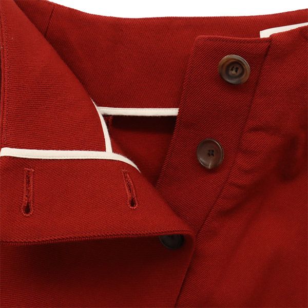 beautiful people ビューティフルピープル ウール フレアパンツ 34 レッド ガウチョパンツ レディース