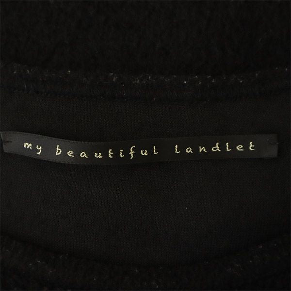 my beautiful land let マイビューティフルランドレット 日本製 長袖 セーター 1 ブラック ニット メンズ