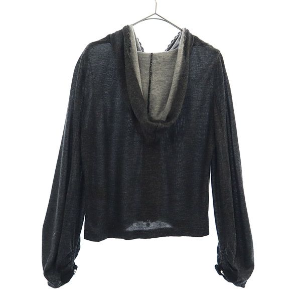 Rene ルネ 長袖 ニット ジップパーカー 36 グレー カーディガン ジャケット レディース