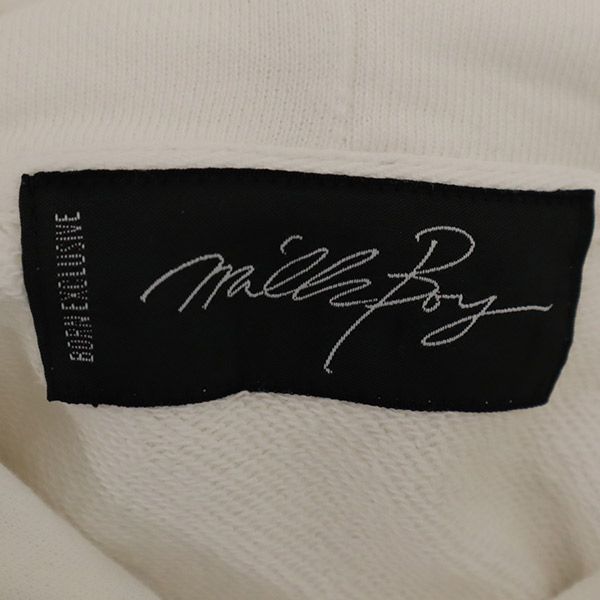MILKBOY ミルクボーイ プリント 長袖 スウェットパーカー ホワイト系 プルオーバー トレーナー メンズ