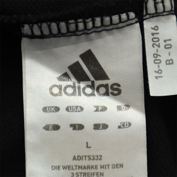 アディダス 刺繍 トレーニング 半袖 ポロシャツ L ブラック adidas スポーツ ウォームアップ メンズ