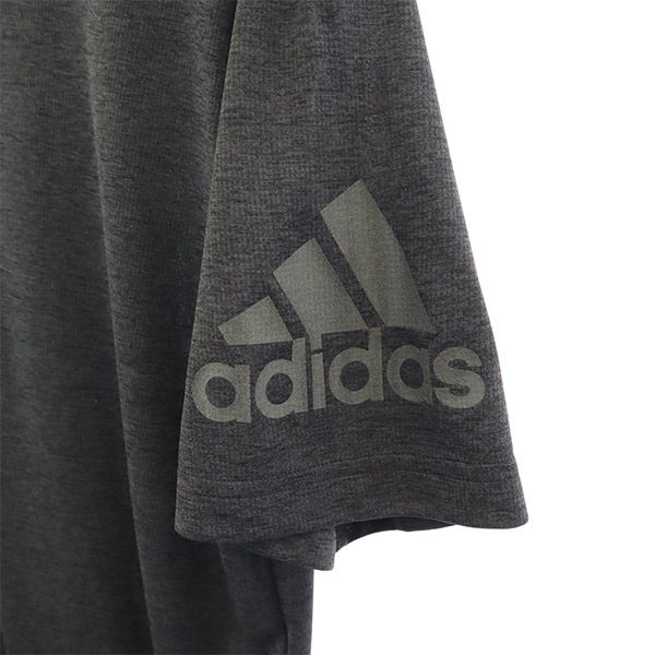 アディダス プリント トレーニング 半袖 Tシャツ L グレー adidas スポーツ ウォームアップ メンズ