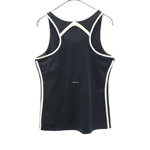 アディダス プリント トレーニング タンクトップ OT ブラック adidas スポーツ ウォームアップ レディース