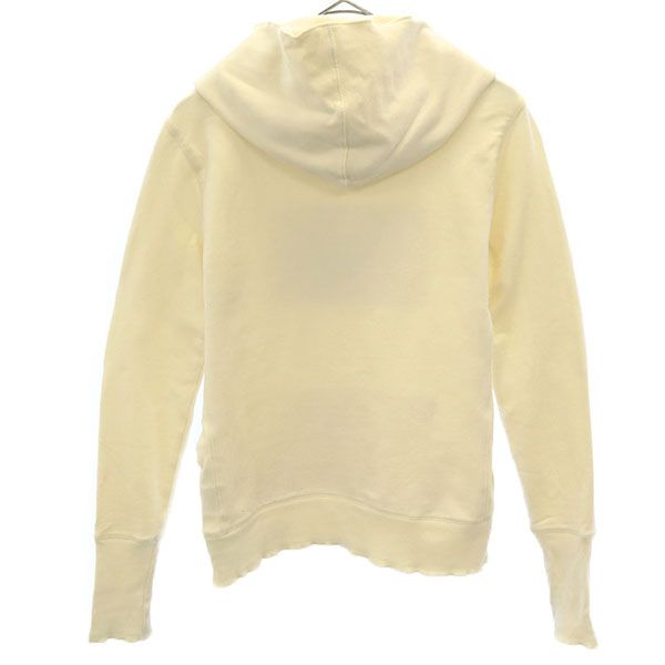 ポロジーンズカンパニーラルフローレン ワッペン 長袖 スウェットパーカー M ベージュ POLO JEANS COMPANY RALPH LAUREN プルオーバー トレーナー レディース