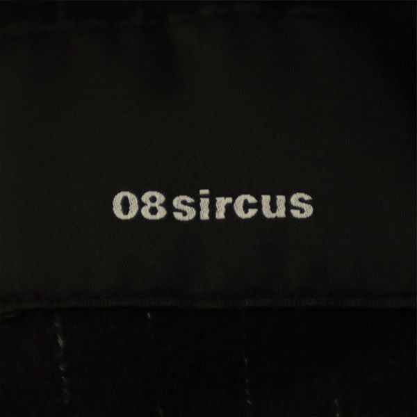 08sircus ゼロエイトサーカス ウールブレンド ストライプ テーラードジャケット 2/48 ブラック メンズ