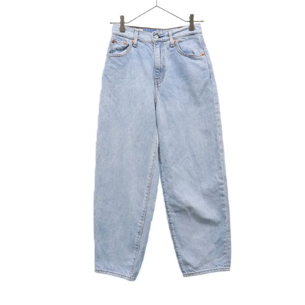 Levi's リーバイス ストレートデニムパンツ W25 ブルー ビッグE レディース