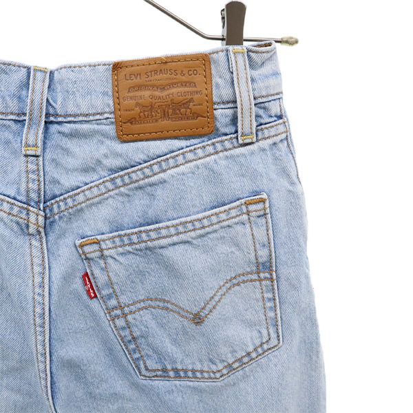 Levi's リーバイス ストレートデニムパンツ W25 ブルー ビッグE レディース