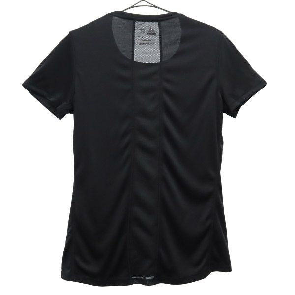 リーボック プリント ランニング 半袖 Tシャツ OT ブラック Reebok スポーツ レディース