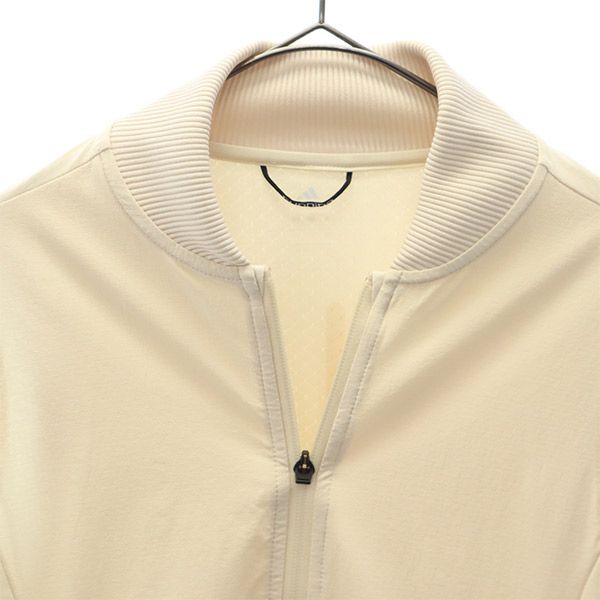 アディダス プリント トレーニング ジップアップ ベスト OT ベージュ adidas スポーツ ウォームアップ レディース