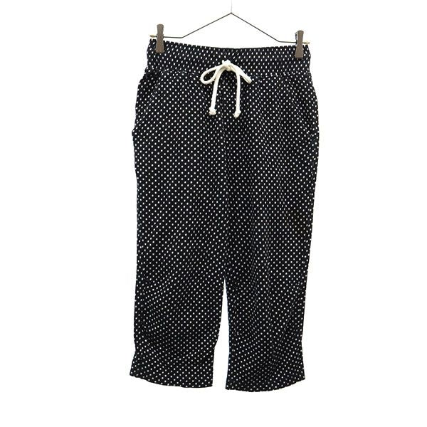 FRED PERRY フレッドペリー ドット クオーター パンツ M ブラック クロップド レディース