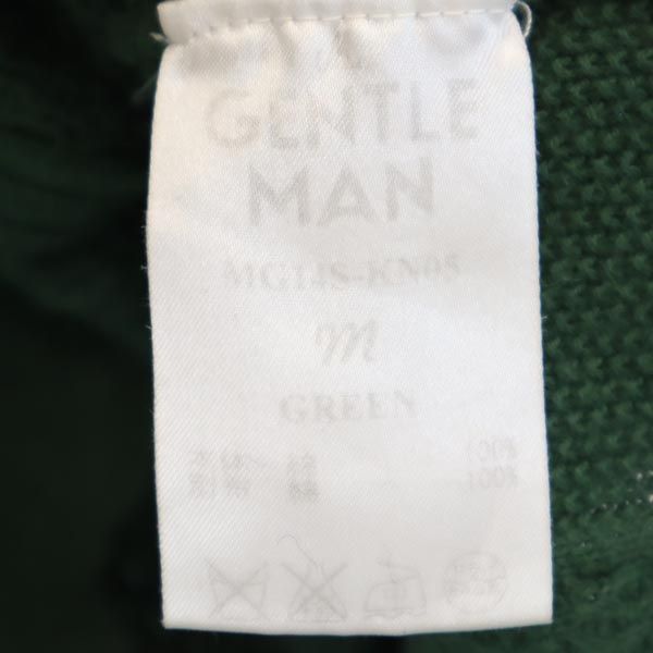 Mr.GENTLEMAN ミスタージェントルマン 半袖 セーター M グリーン ニット メンズ