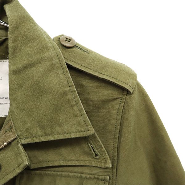 HYKE ハイク 日本製 M-51タイプ ミリタリージャケット S グリーン レディース