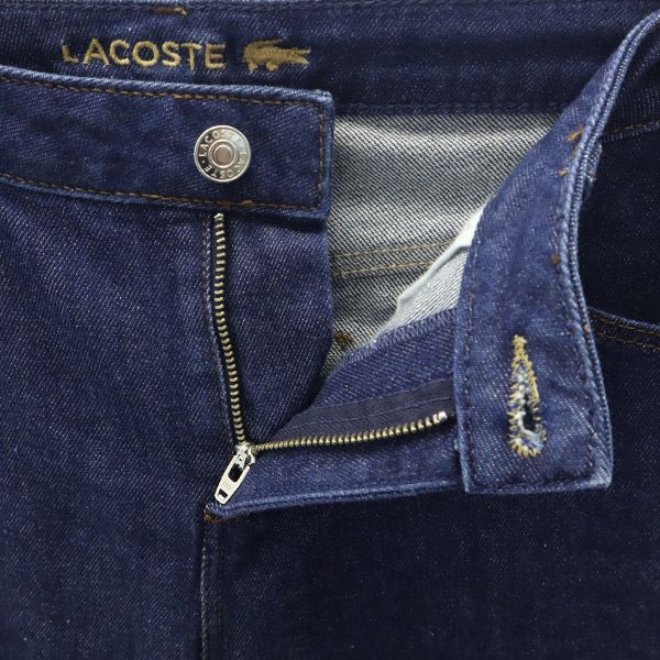 LACOSTE ラコステ スキニーデニムパンツ W26 ブルー ジーパン レディース